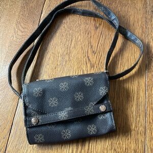 Sale 2 for $10 Avon Signature Collection Floral Brown Mini Crossbody Bag